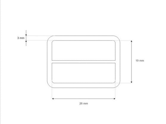 Leiterschnalle Metall 1 Stück - altgold