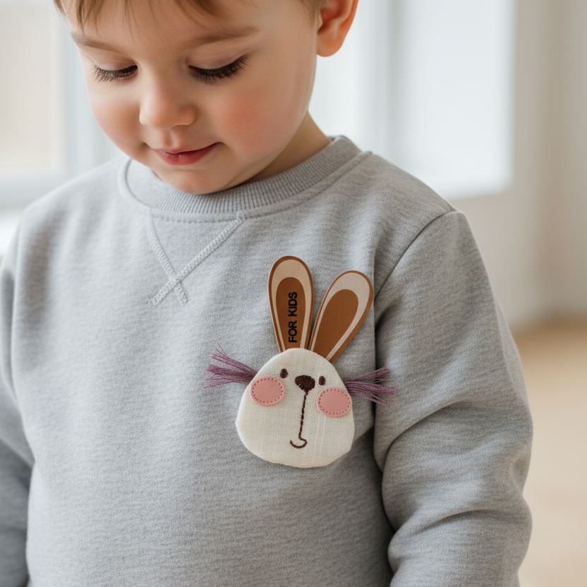Applikation Hase auf Kindersudadera