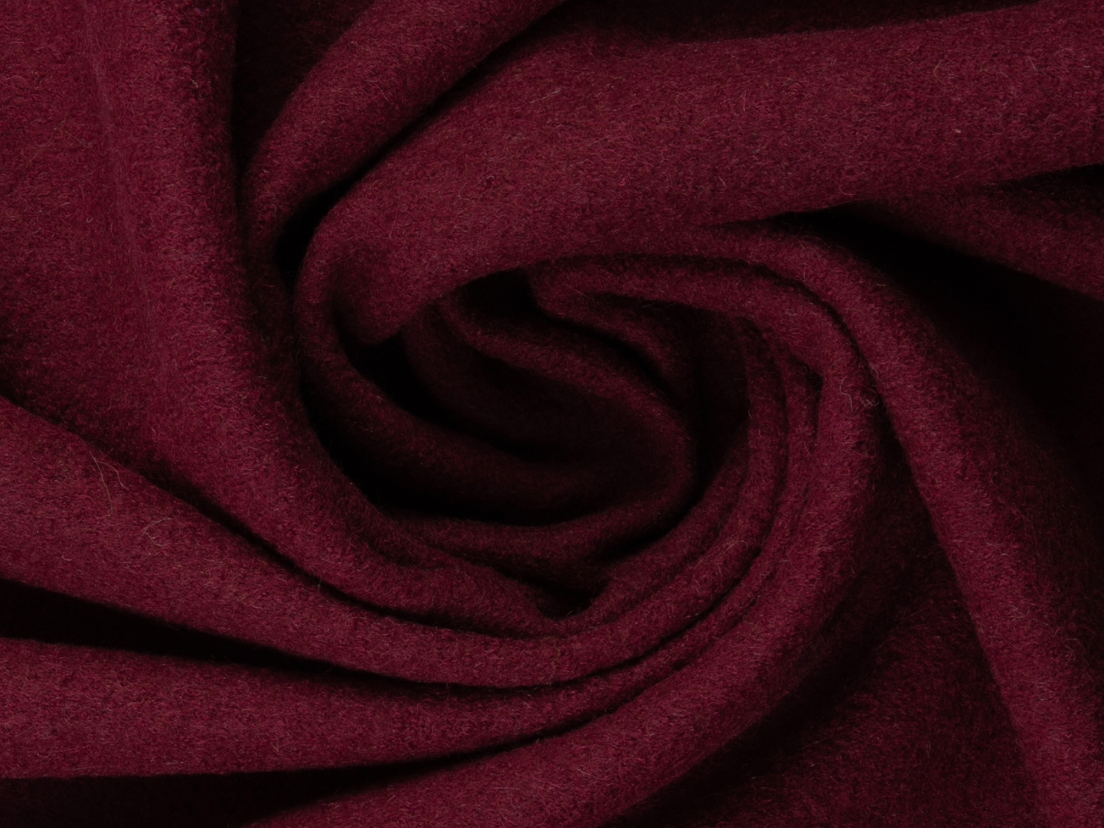 Wollwalk Stoff Naomi gekochte Wolle - uni