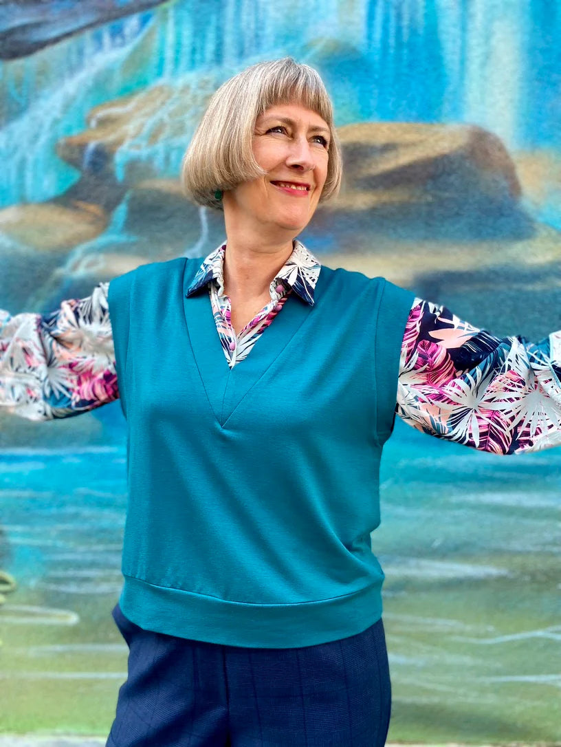 Papierschnittmuster Pullunder Bregenz