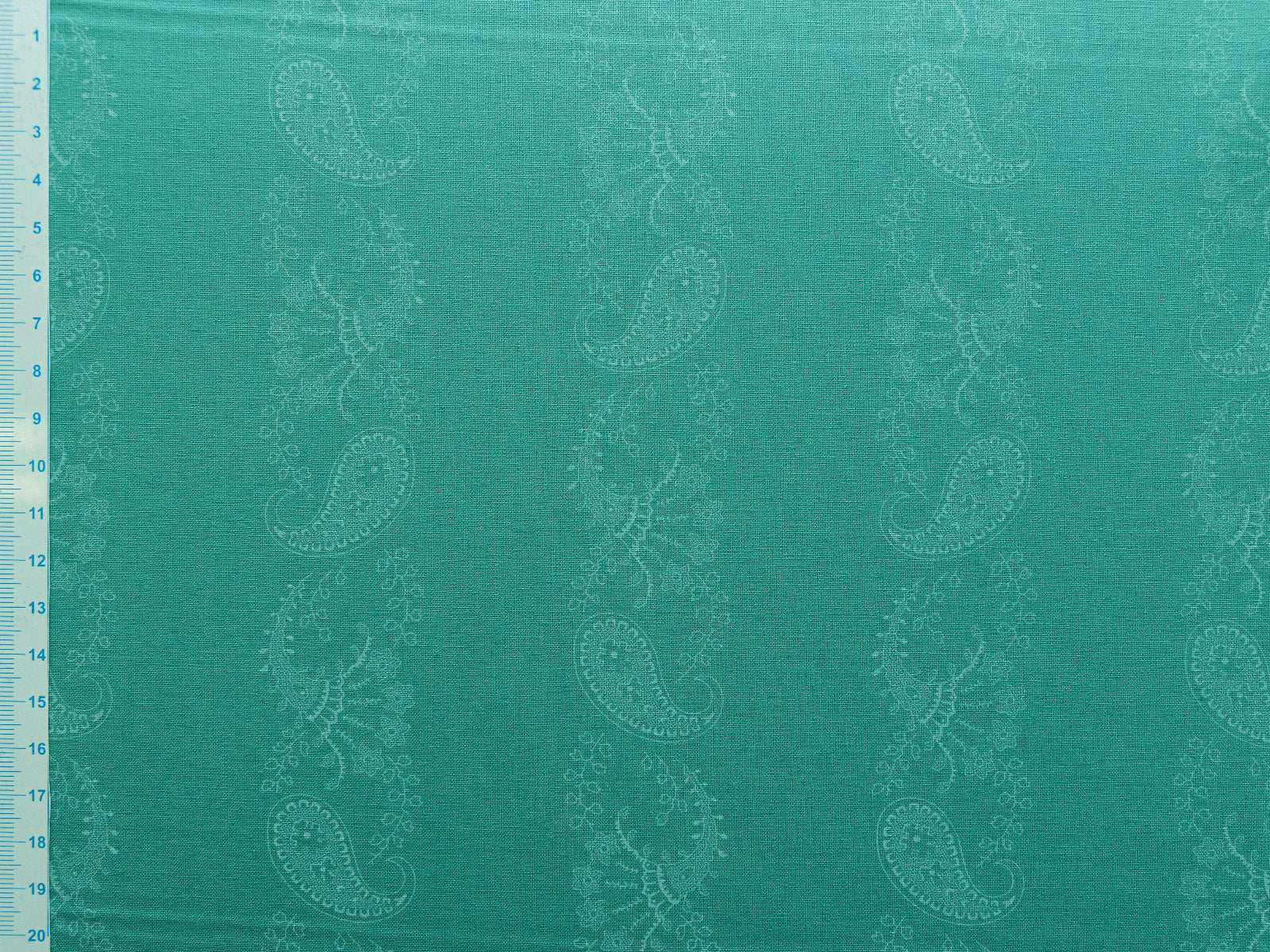 Webware Baumwolle Renforcé mercerisiert für Trachten - florales Muster - türkis