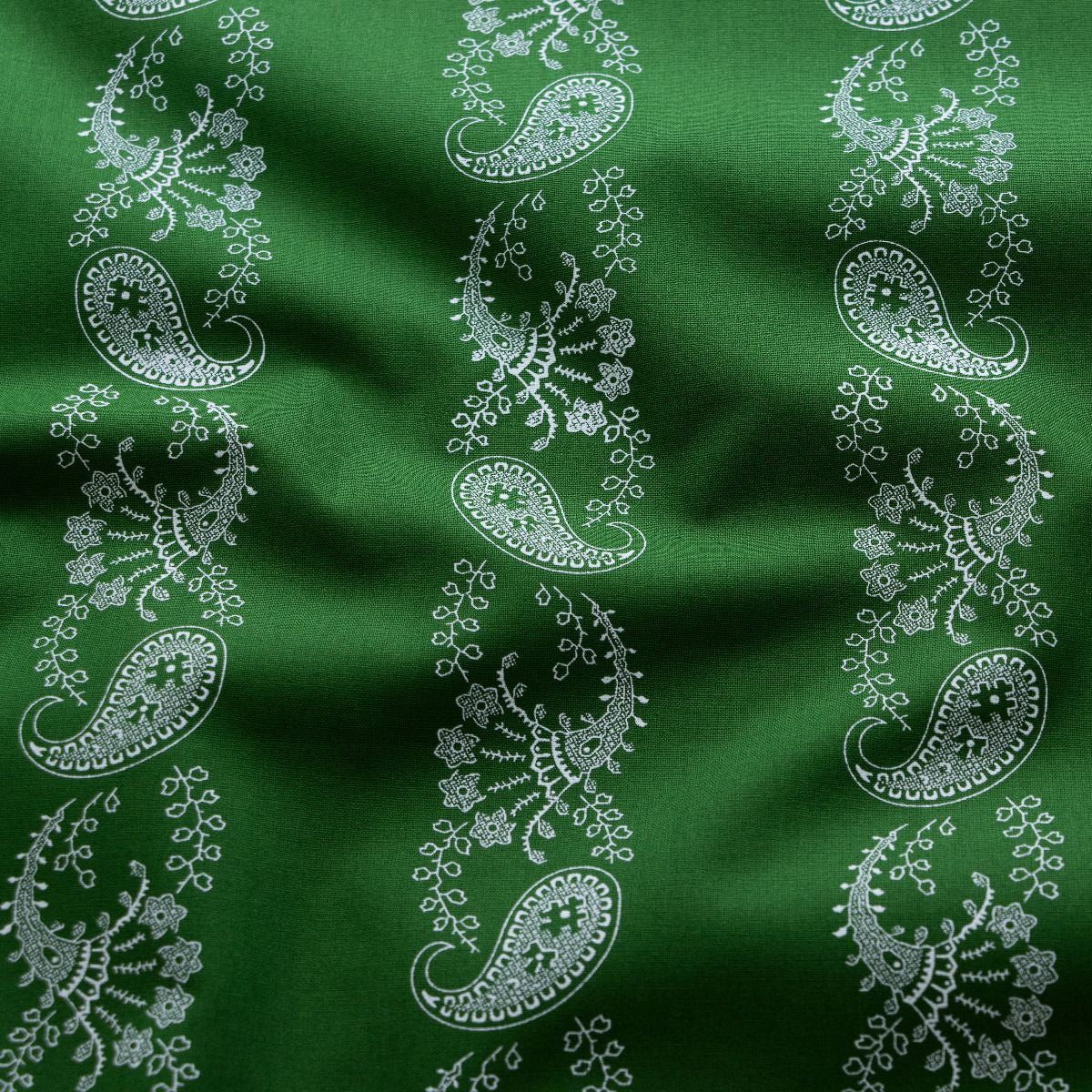 Webware Baumwolle Renforcé mercerisiert für Trachten - Streifenornamente - grün