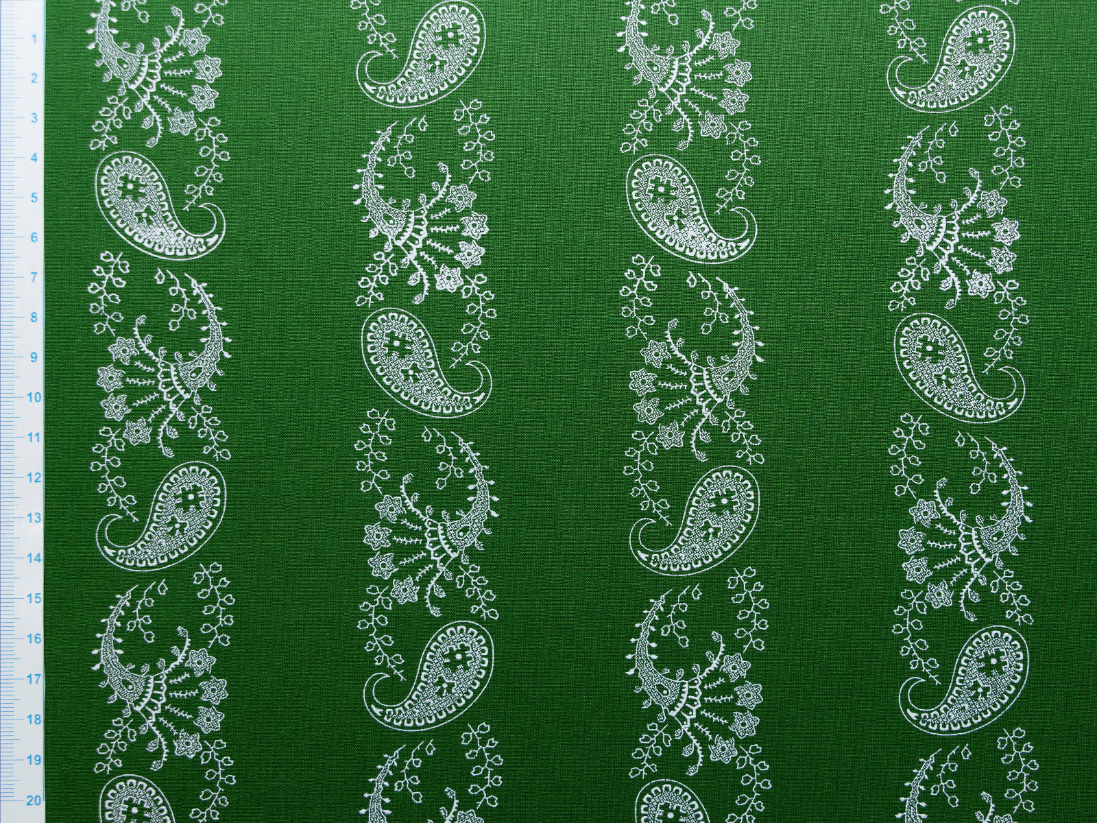 Webware Baumwolle Renforcé mercerisiert für Trachten - Streifenornamente - grün