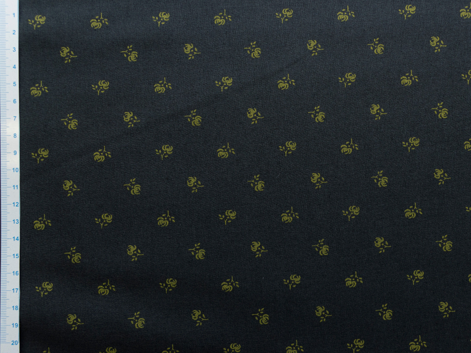 Webware Baumwolle Renforcé mercerisiert für Trachten - kleine Rosen - grau