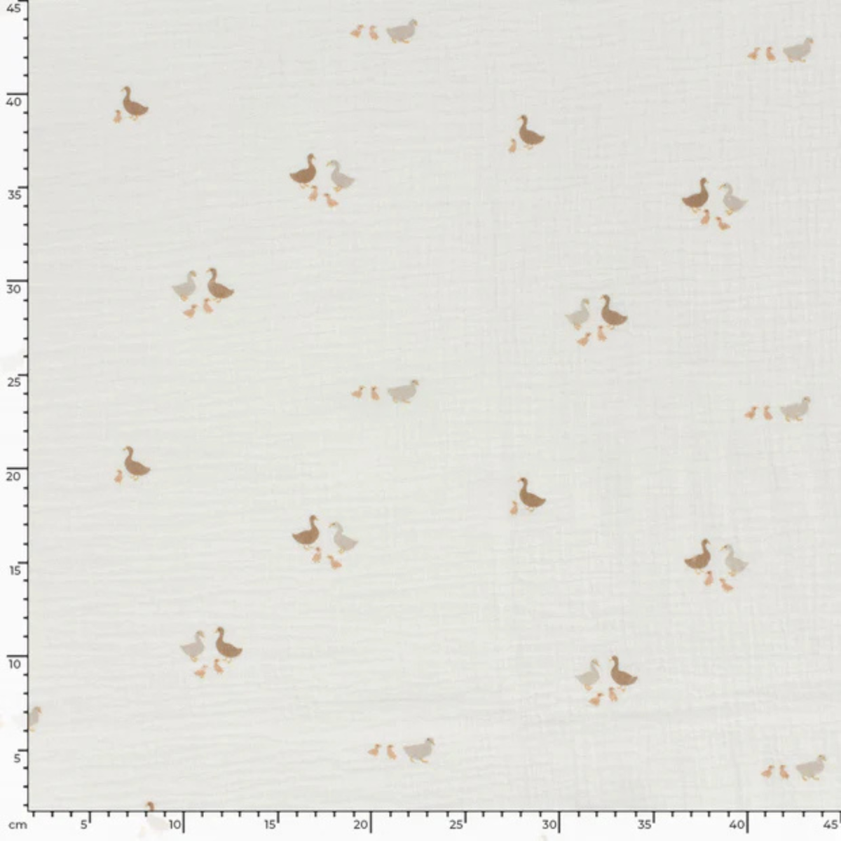 Baumwolle Musselin Double Gauze - Gänse - wollweiß