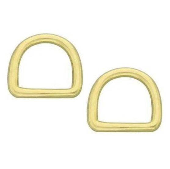 Halbrundringe / D-Ringe Metall - 2 Stück ca. 20 mm - gold