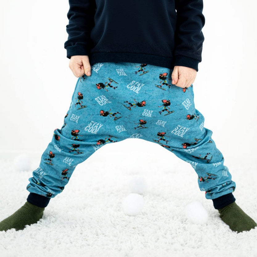 Sweat French Terry KATINOH - Keep calm - stay cool - blau