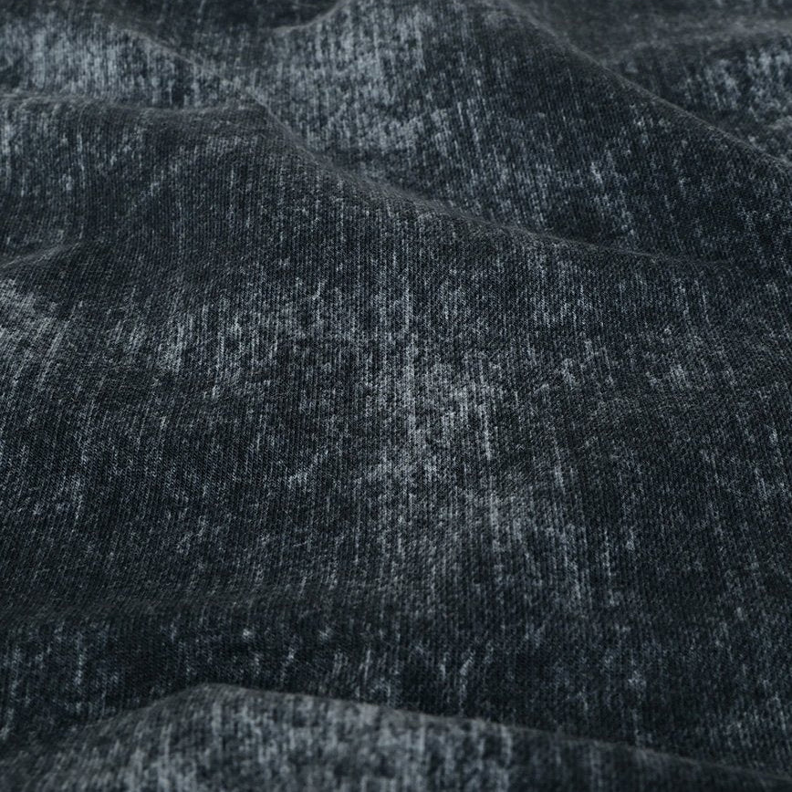 Sweat French Terry Digitaldruck in Jeansoptik