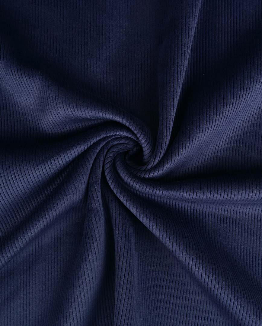 Superweicher Jersey - Doubleface in Cordoptik - uni