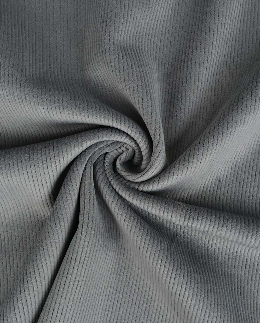 Superweicher Jersey - Doubleface in Cordoptik - uni
