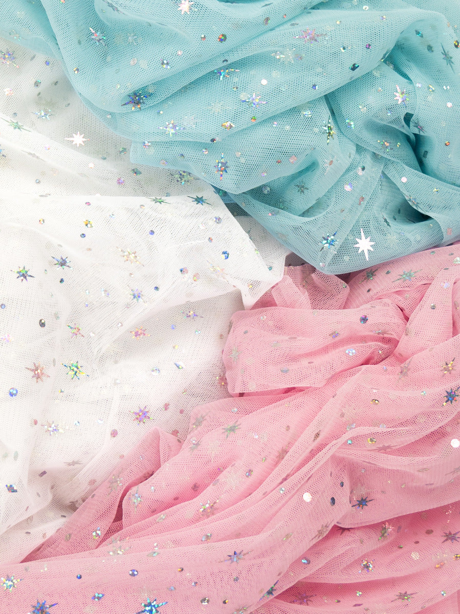 Tüll Elsa Swafing - soft - glitzernde Sternchen