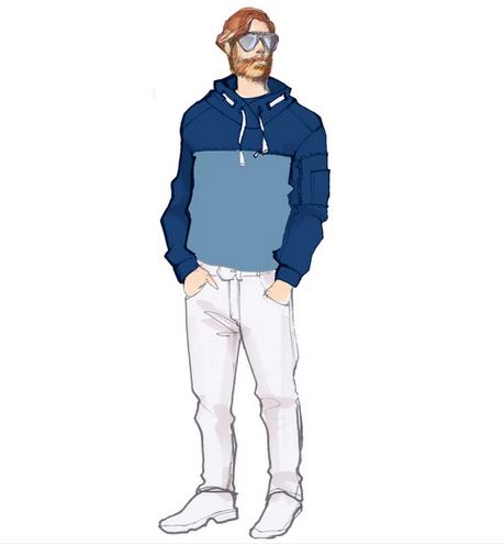 Papierschnittmuster Hoodie Emil
