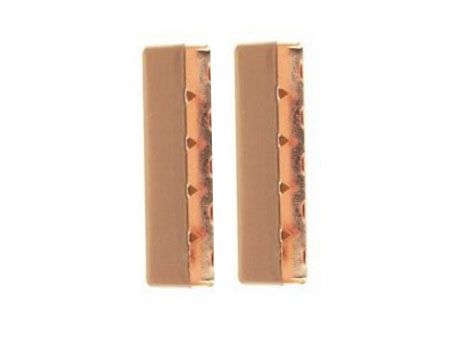 Endstücke Metall - 40 mm - 2 Stück - roségold