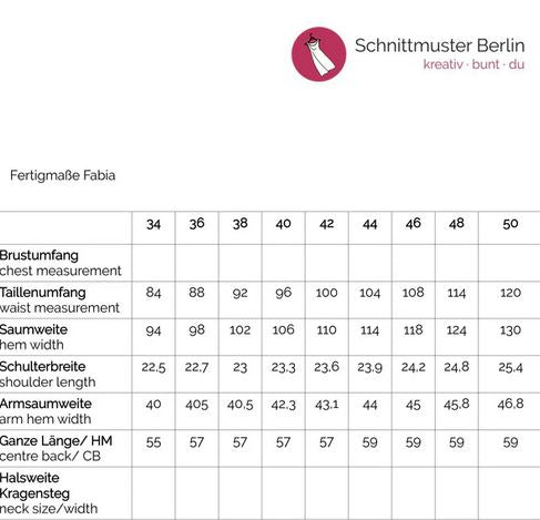 Papierschnittmuster Wasserfallshirt Fabia