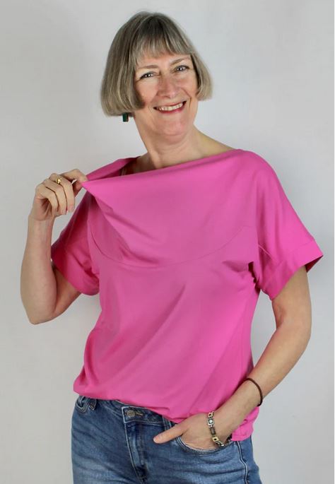 Papierschnittmuster Wasserfallshirt Fabia