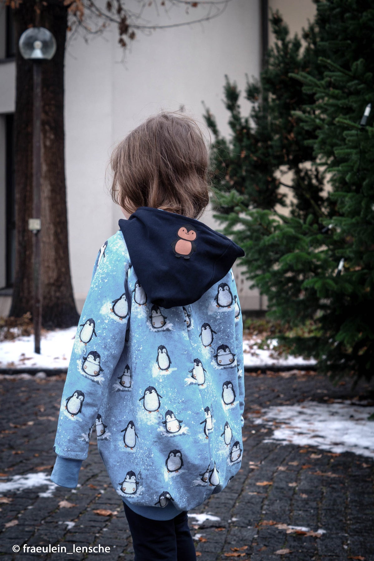 French Terry Swafing - Arctic by Christiane Zielinski - Pinguine - blau