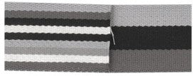 Doppelseitiges Gurtband 40 mm - Streifenmix