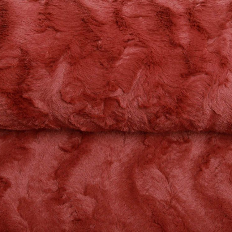 Zottel-Wellnessfleece Fur - Wellenoptik - uni