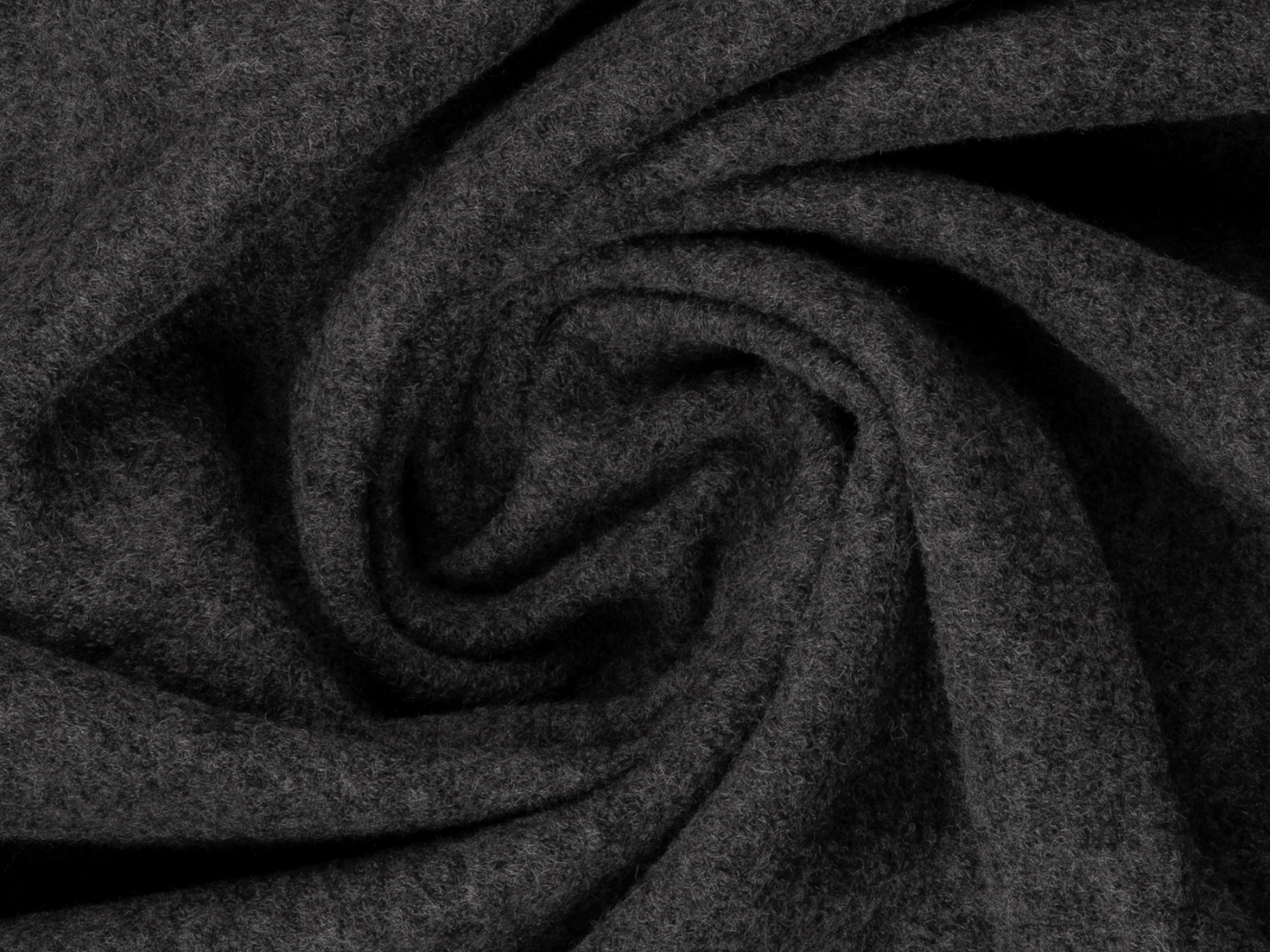 Wollwalk Stoff Naomi gekochte Wolle - meliert