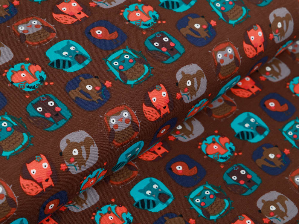 Jersey - verschiedene Patches mit Waldtieren