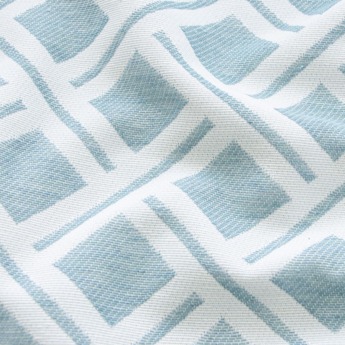 Jacquard gewebt - Polster-, Deko- u. Taschenstoff - Flechtmuster - grau-mint