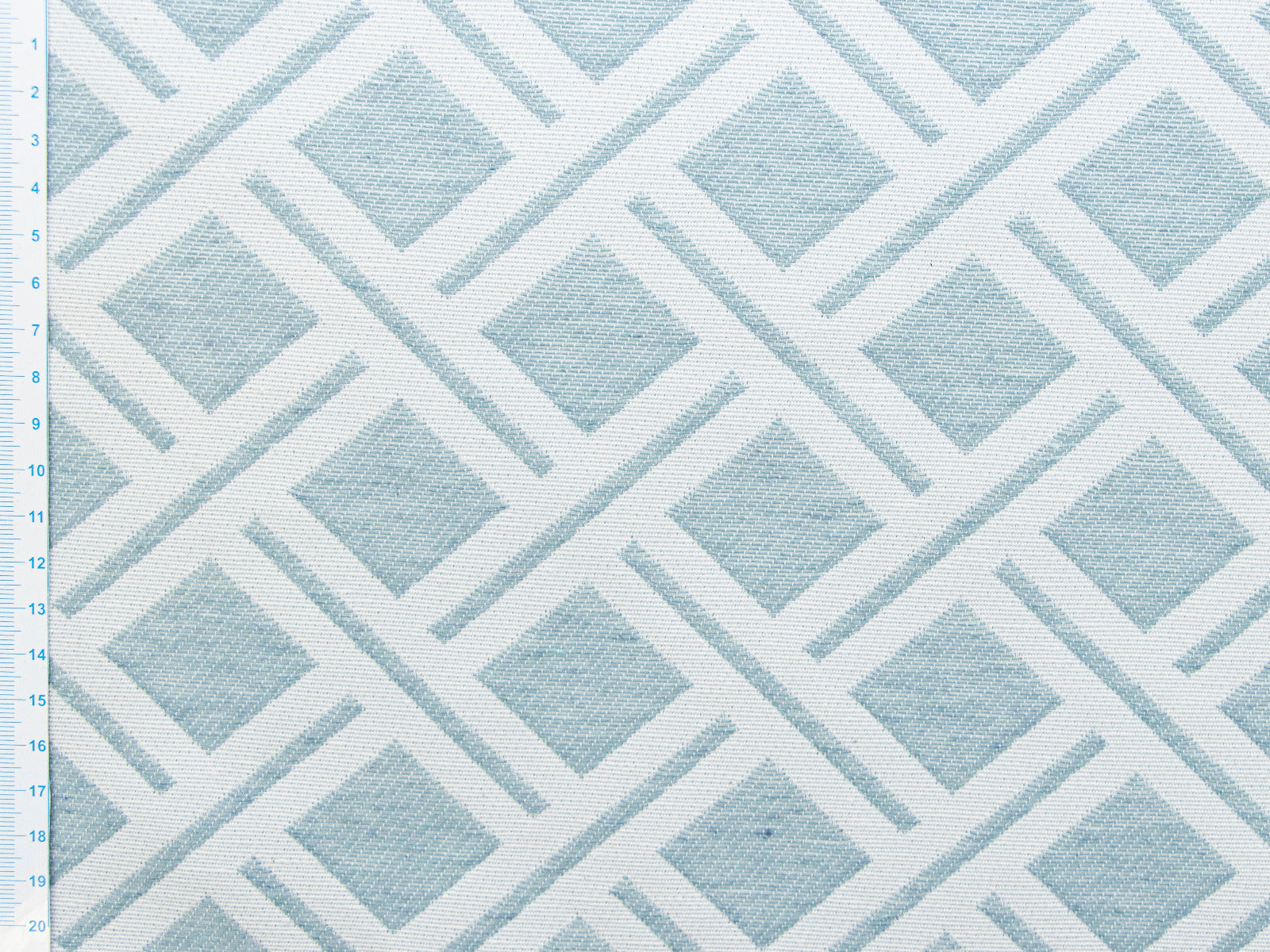 Jacquard gewebt - Polster-, Deko- u. Taschenstoff - Flechtmuster - grau-mint