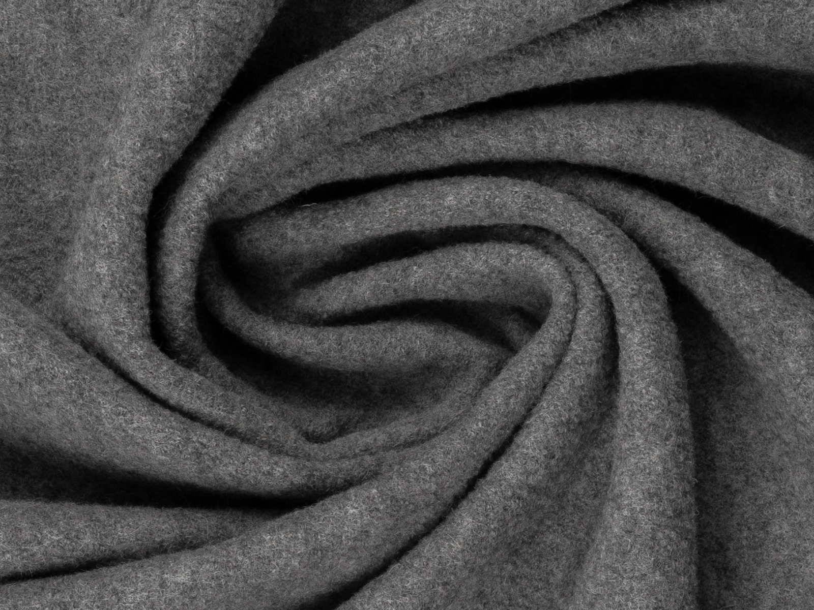 Wollwalk Stoff Naomi gekochte Wolle - meliert