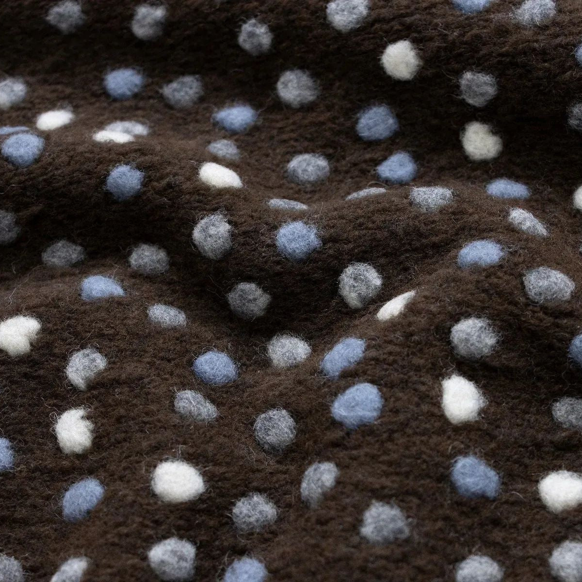 Walk Woll - Mix mit Noppen - dunkelbraun - bunt