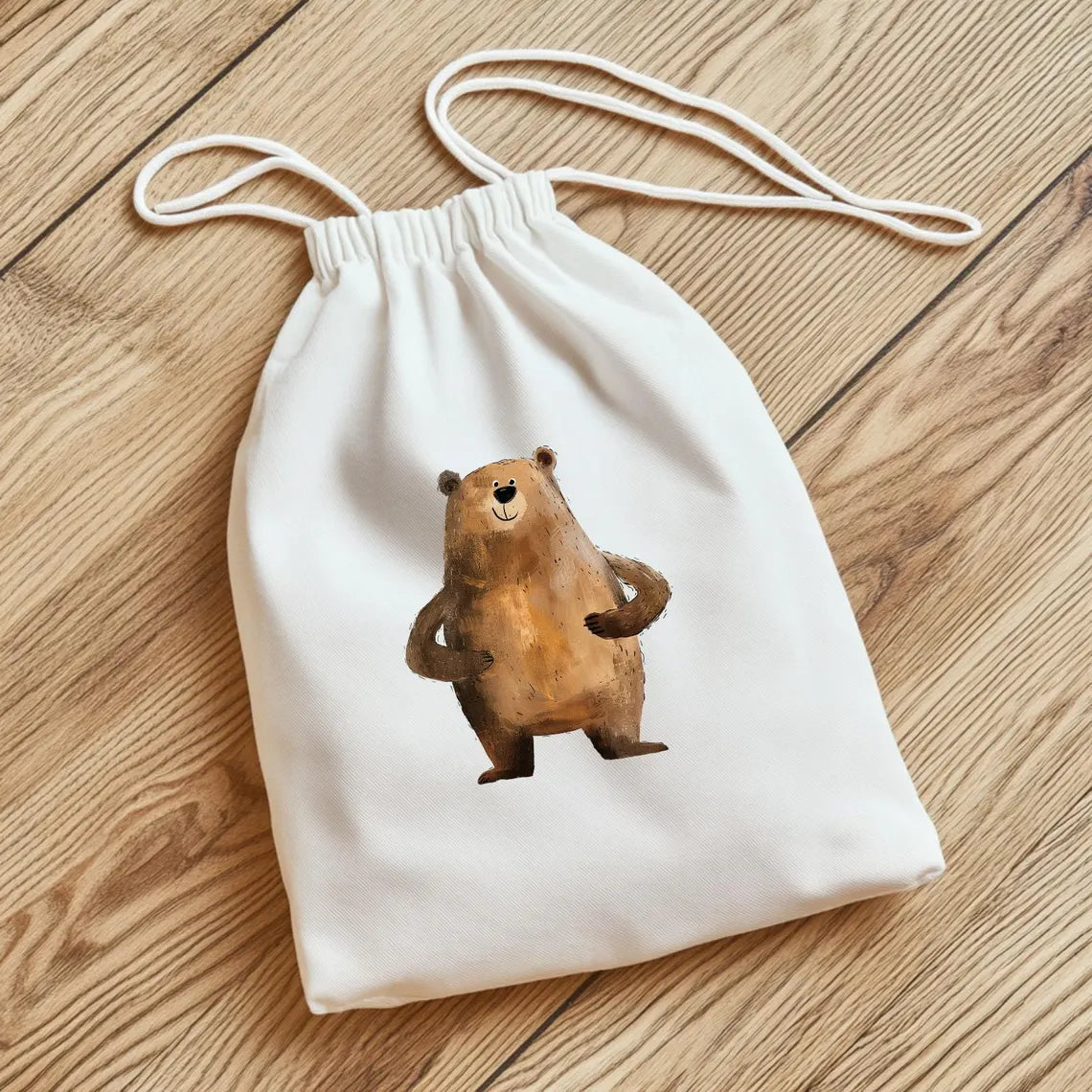 Lustiger Bär Bügelbild