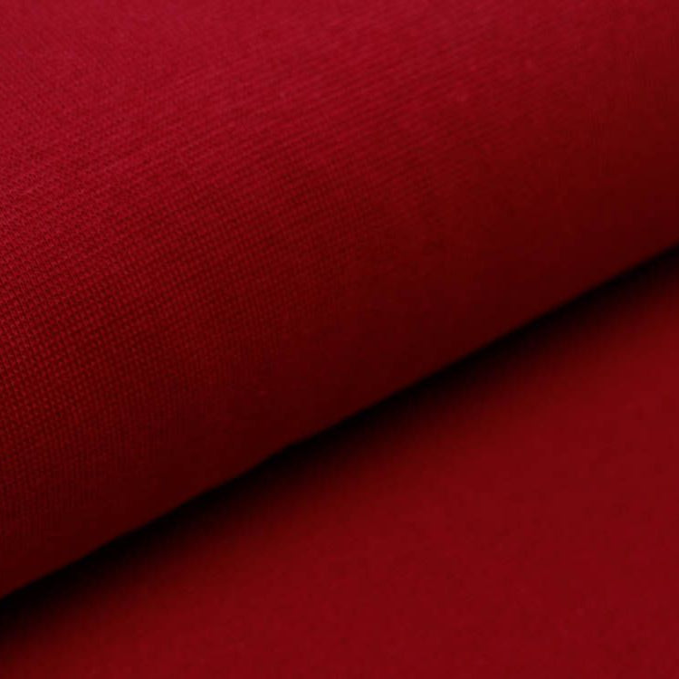 Glattes Bündchen im Schlauch - uni beere