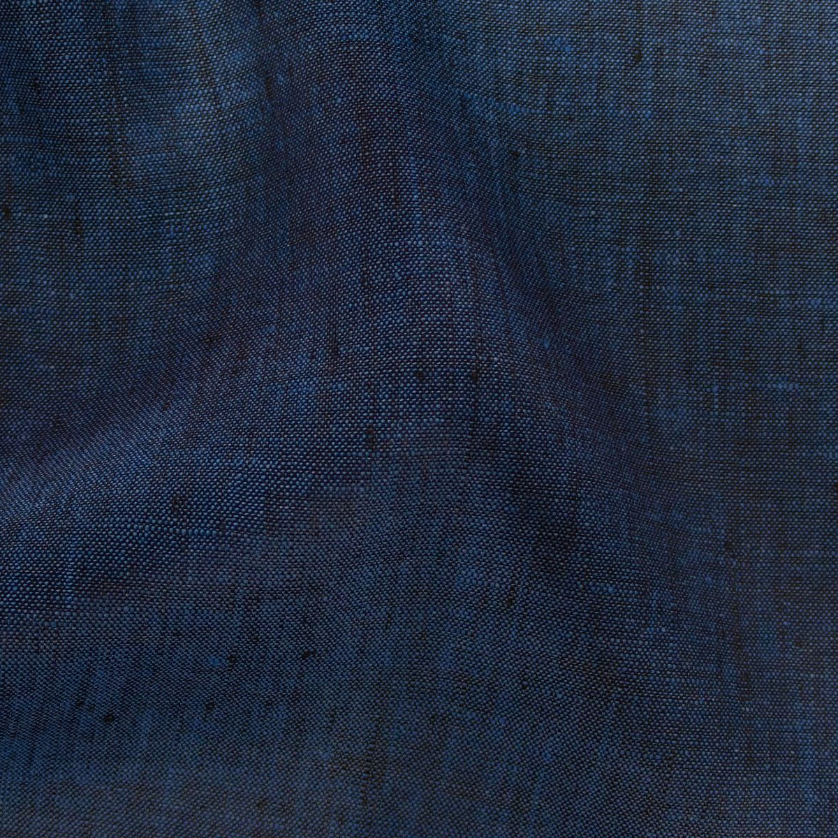 Blusen- und Hemdenstoff Webware Baumwolle - meliert - blau