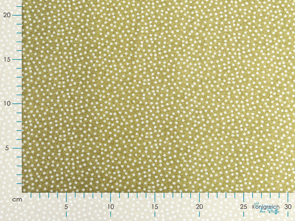 Jersey Susan by Swafing - unregelmäßige Punkte - heugrün