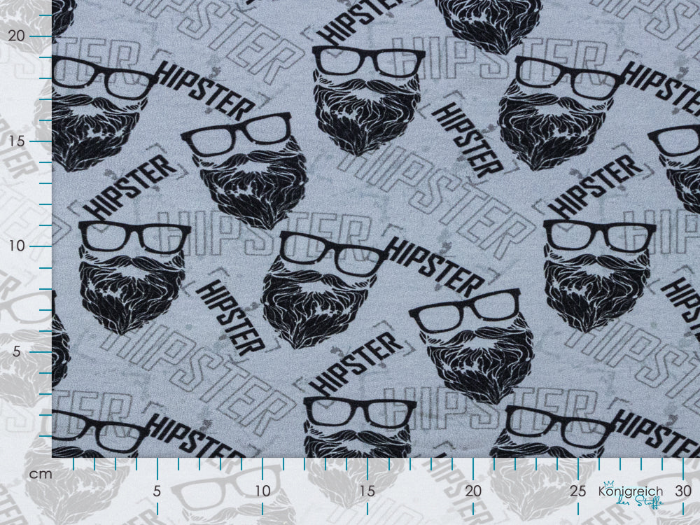 Sweat French Terry KATINOH - Hipster Boy - grau