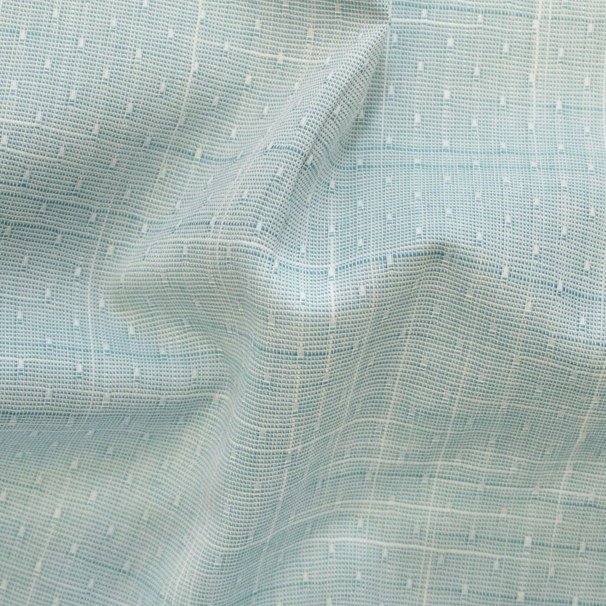 Blusen- und Hemdenstoff Webware Baumwolle - meliert mit mini Pünktchen - blau