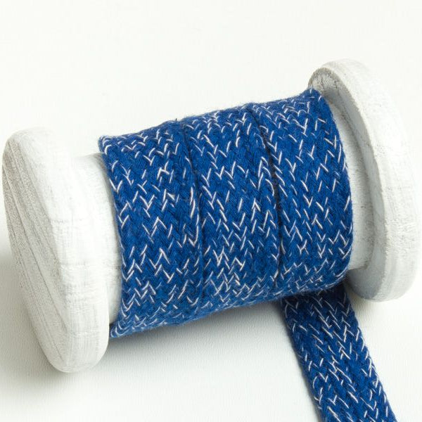 Flache Baumwoll Kordel / Band Hoodie / Kapuze 20 mm breit meliert