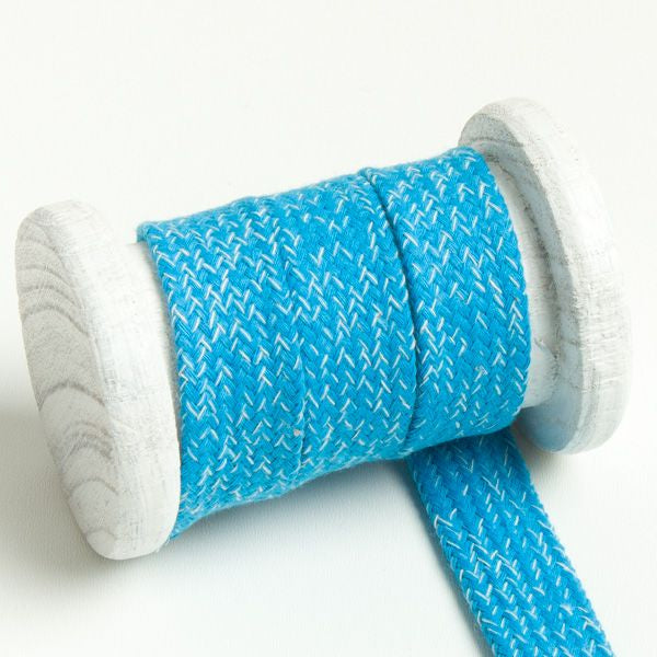 Flache Baumwoll Kordel / Band Hoodie / Kapuze 20 mm breit meliert