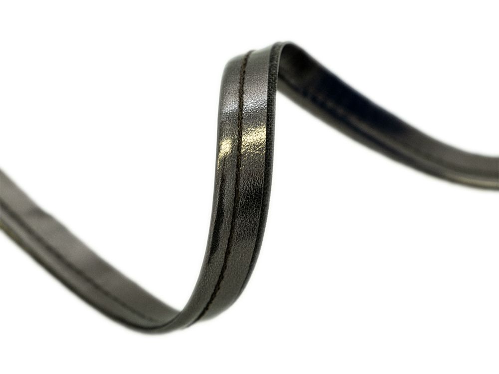 Paspelband Biese aus Kunstleder ca. 10 mm - metallic