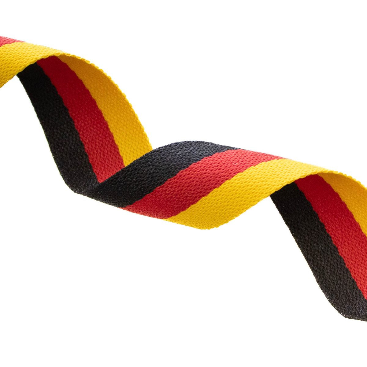 Webband ca. 20 mm - Deutschlandflagge - schwarz - rot - gelb