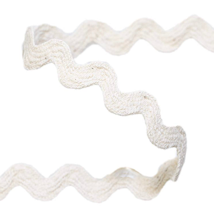 Bogenlitze/Zackenlitze hochwertige Baumwolle ca. 10 mm - uni