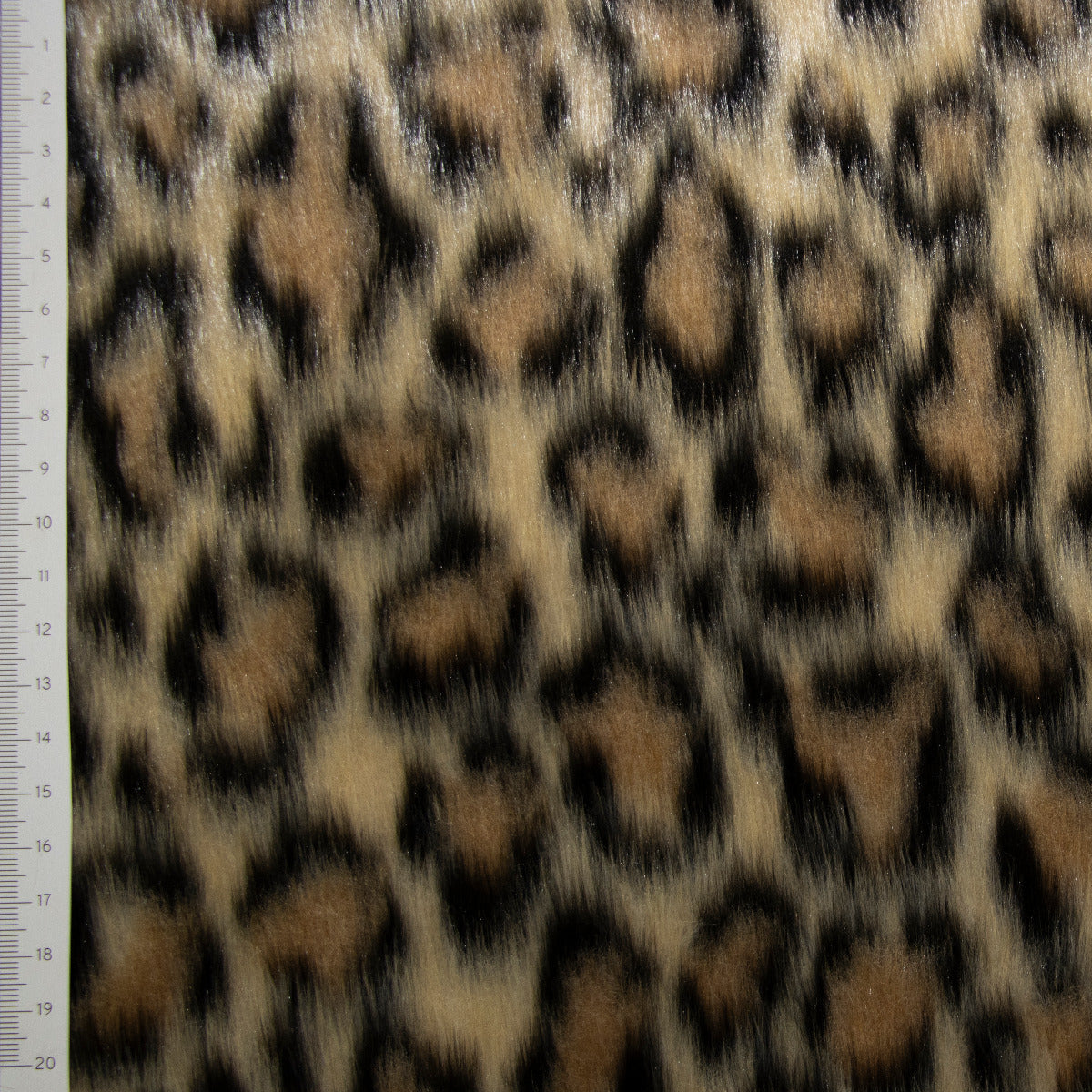 Fellimitat Kunstpelz - Leo Animalprint - hellbraun