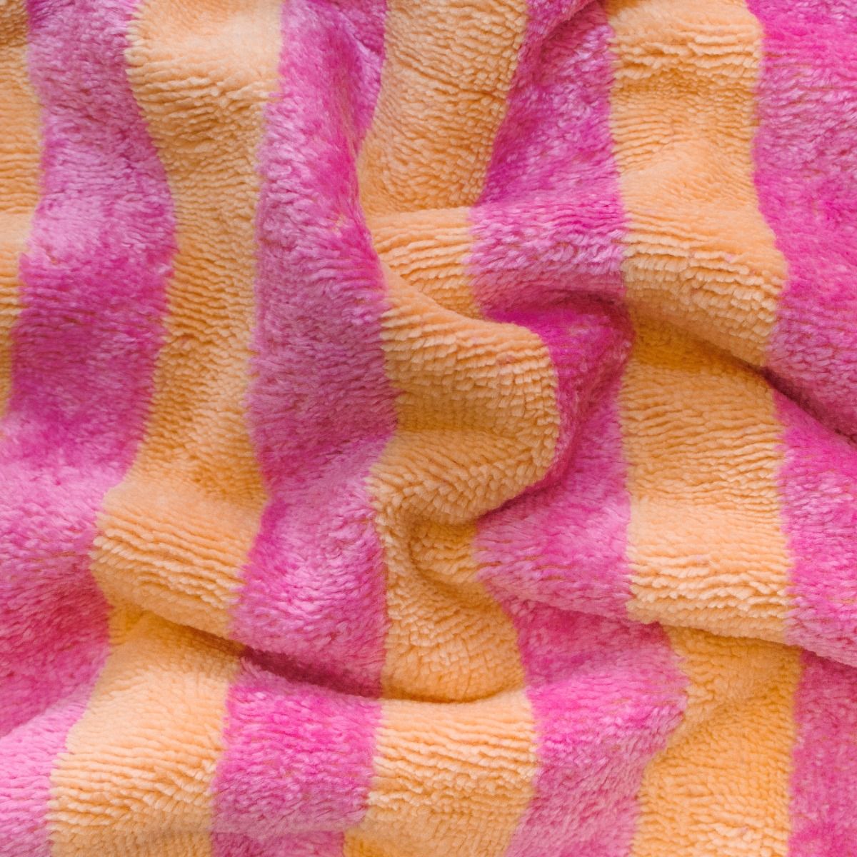 Gestreifter Mikrofrottee Stoff aus Bambus