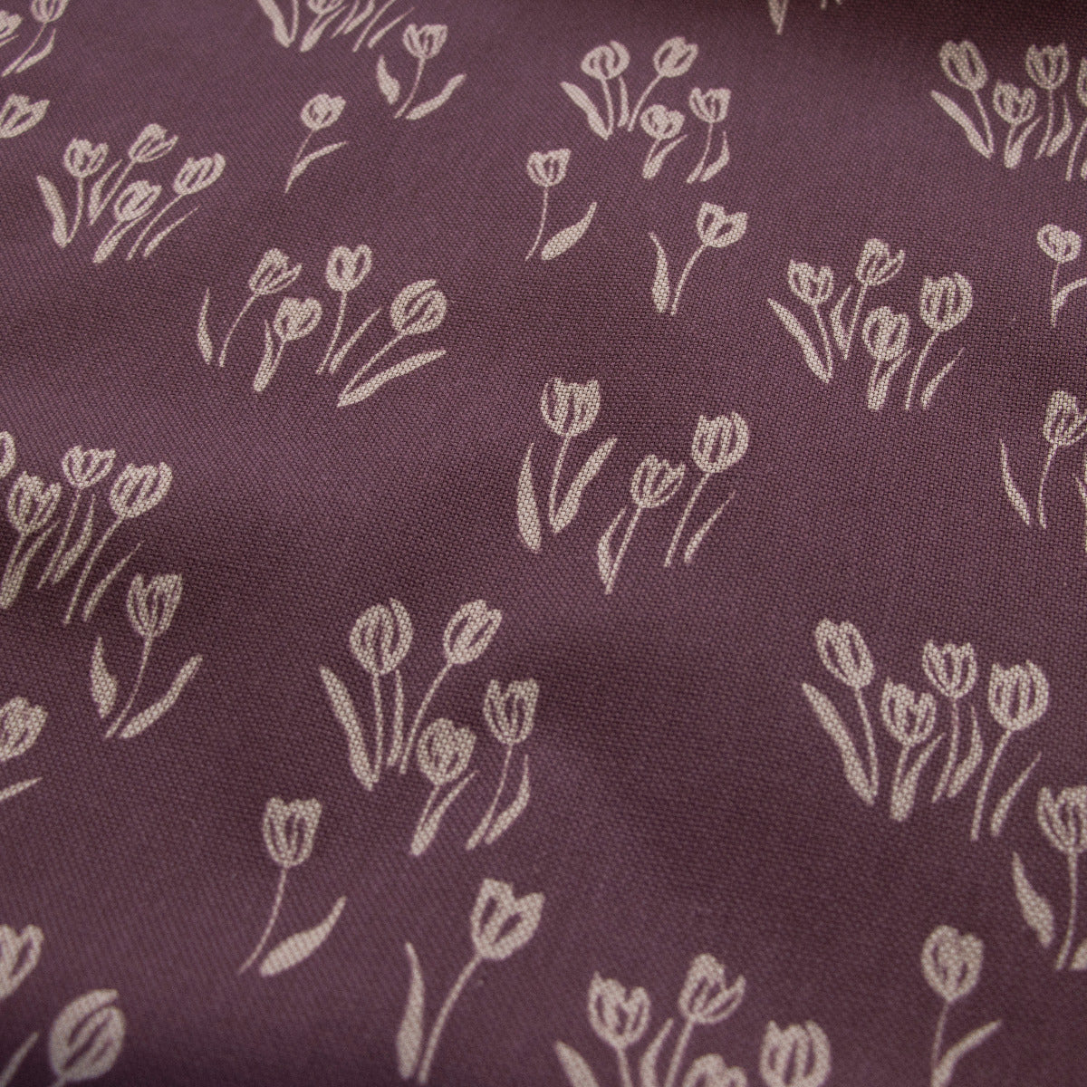 Canvas in Leinenoptik - Tulpen - dunkles altrosa