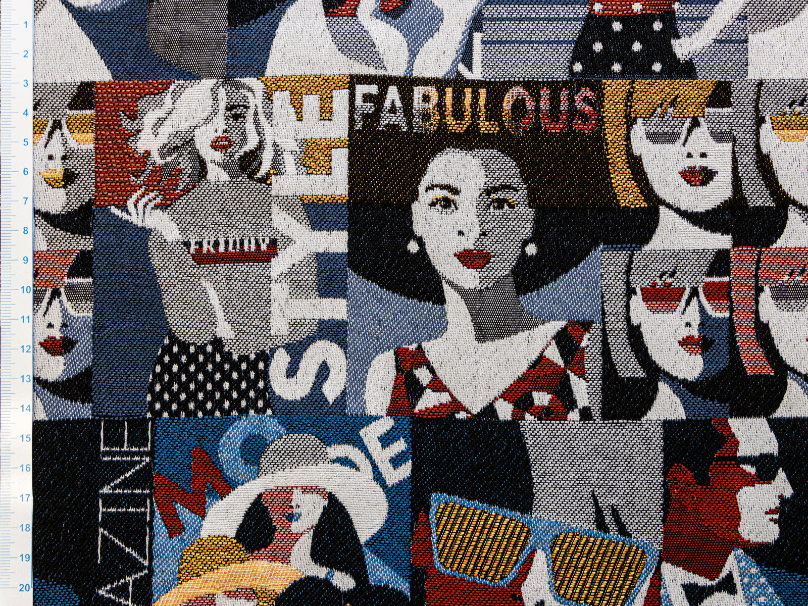 Jacquard Gobelin Dekostoff mit Glitzer - Fashionstyle