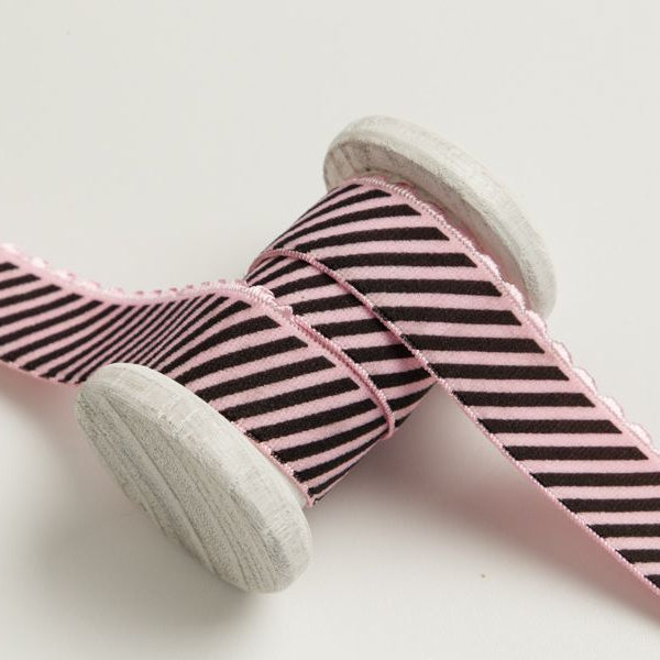 Gummiband ca. 25mm - diagonale Streifen