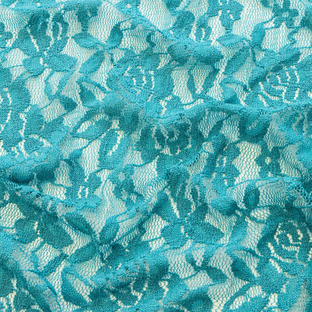 Hochwertige elastische Spitze - Blumenmuster