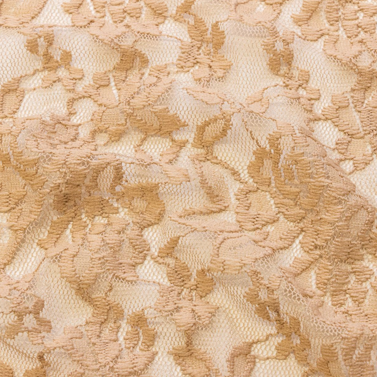 Hochwertige elastische Spitze - Blumenmuster - schlamm