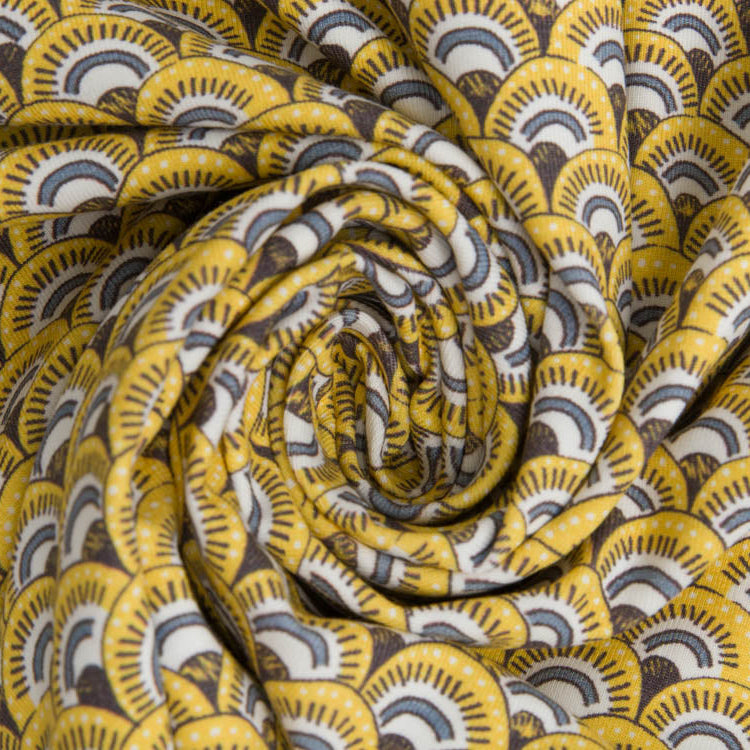 Jersey Swafing Little King - gemusterte Berge - gelb