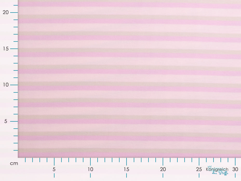 Single-Jersey - Streifen - rosa