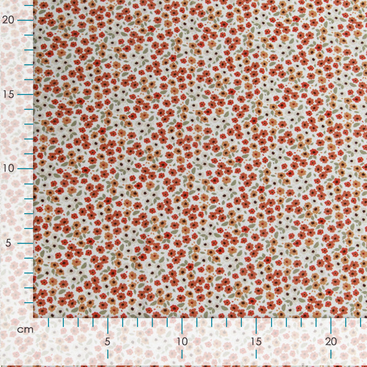 Jersey - Streublümchen - Wollweiß