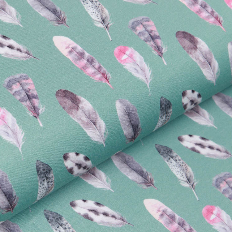 Jersey - Federn - mint